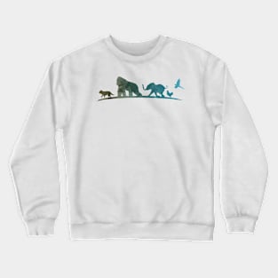 Animals Inspired Silhouette Crewneck Sweatshirt